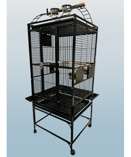 Parrot-Supplies Ohio Play Top Parrot Cage Black